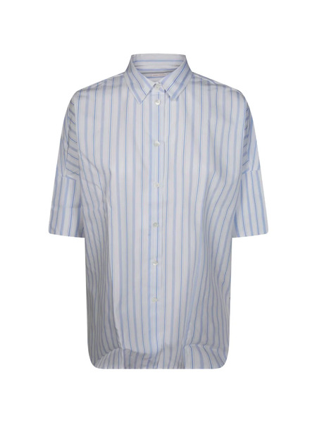  Robert Friedman Camisa Oversize A Rayas - Blanco 