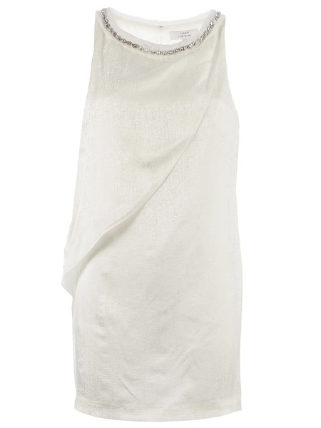  Robert Rodriguez Studio Gem Detail Shift Dress - Blanco 