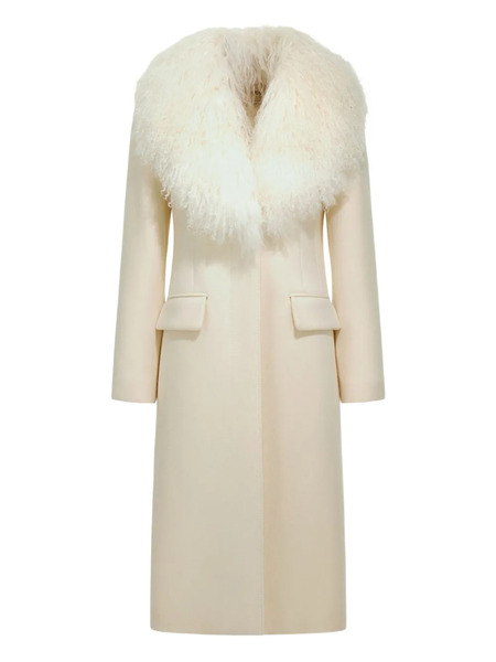  Roberto Cavalli Abrigo Con Botones - Blanco 