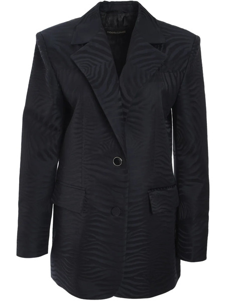  Roberto Cavalli Blazer Con Efecto Devoré - Negro 