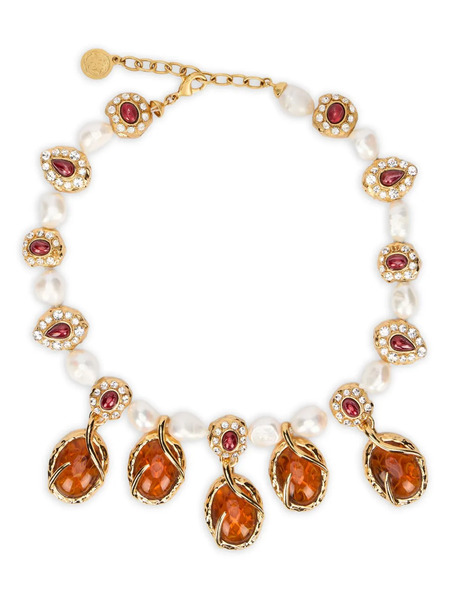  Roberto Cavalli Collar Con Efecto De Topacio - Dorado 