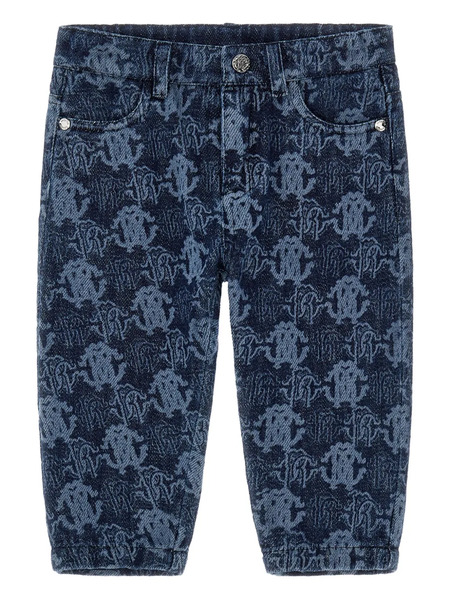  Roberto Cavalli Junior Vaqueros Con Logo - Azul 