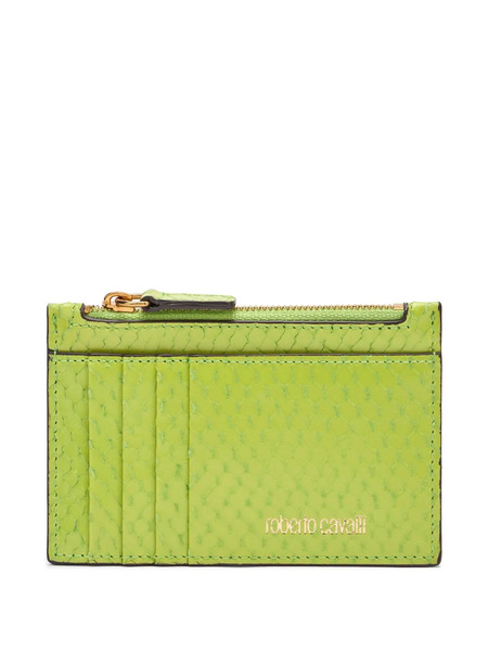  Roberto Cavalli Tarjetero De Piel - Verde 