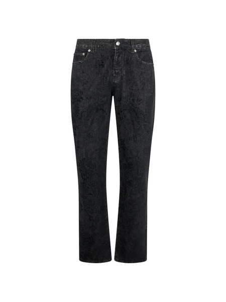  Roberto Cavalli Vaqueros Rectos - Negro 
