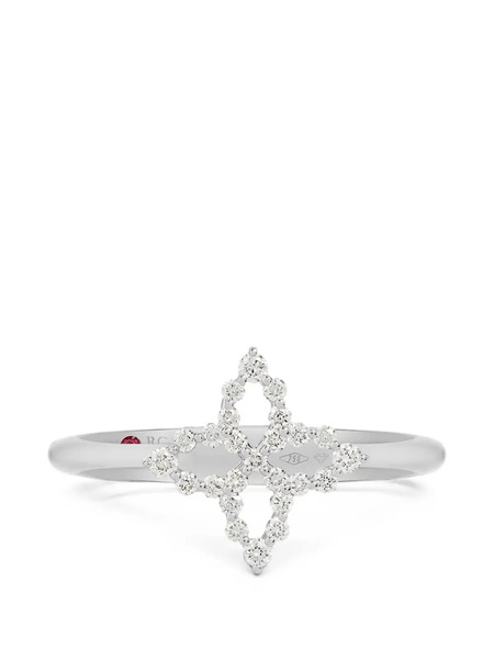  Roberto Coin Princess Diamond Ring - Plateado 