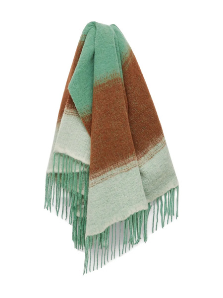  Rodebjer Bufanda Beau Con Flecos - Verde 