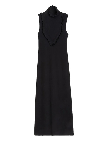  Rodebjer Vestido Largo Con Volantes - Negro 