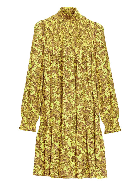  Rodebjer Vestido Midi Con Estampado Floral - Amarillo 