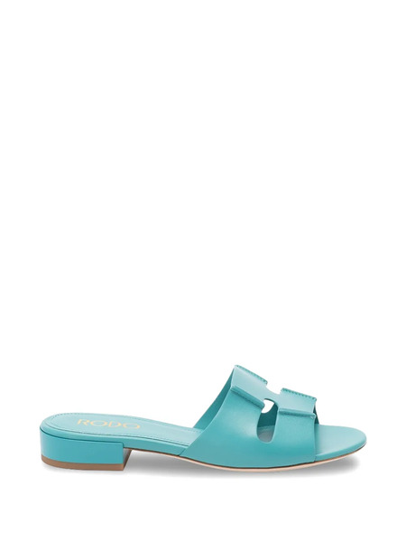  Rodo Sandalias Planas Con Aberturas - Azul 