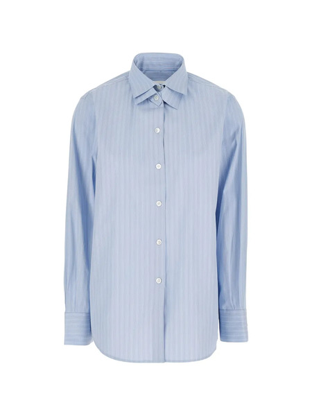  Róhe Camisa A Rayas - Azul 