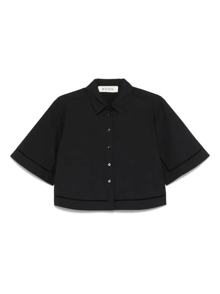  Róhe Camisa De Algodón - Negro 