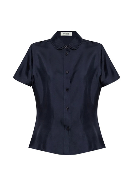  Róhe Camisa De Seda - Azul 