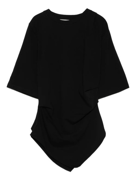  Róhe Camiseta Drapeada - Negro 