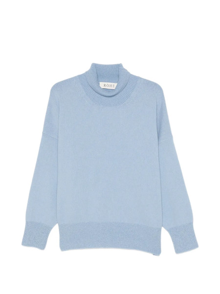 Róhe Jersey Con Cuello Alto - Azul 