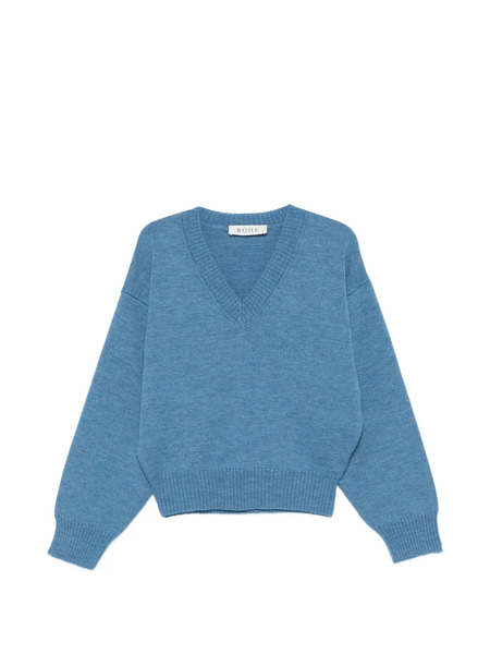  Róhe Jersey Con Cuello En V - Azul 