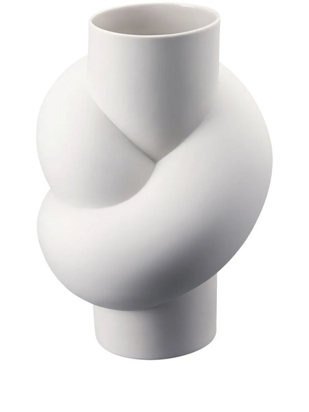  Rosenthal Jarrón Node Esculpido - Blanco 