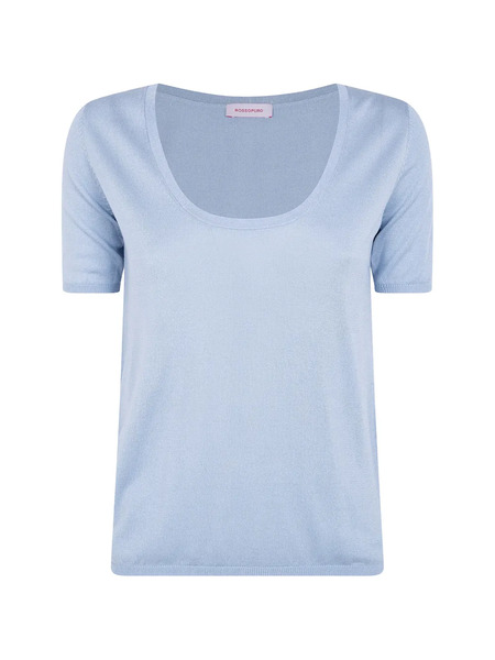  Rossopuro Camiseta De Seda - Azul 
