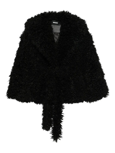  Rotate Birger Christensen Abrigo Oversize - Negro 