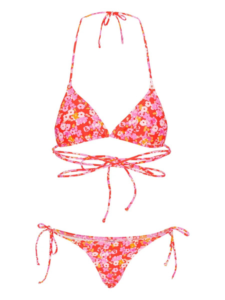  Rotate Birger Christensen Bikini Cruzado Con Estampado Floral De Rotate Birger Christensen X Reina Olga - Rojo 
