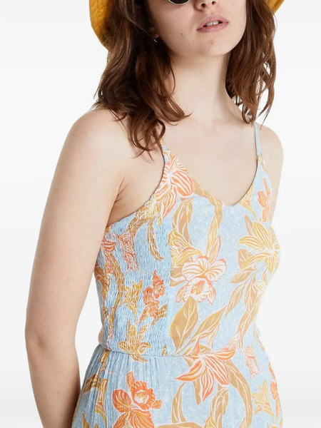  Roxy Vestido Land Of All Con Estampado Floral - Azul 