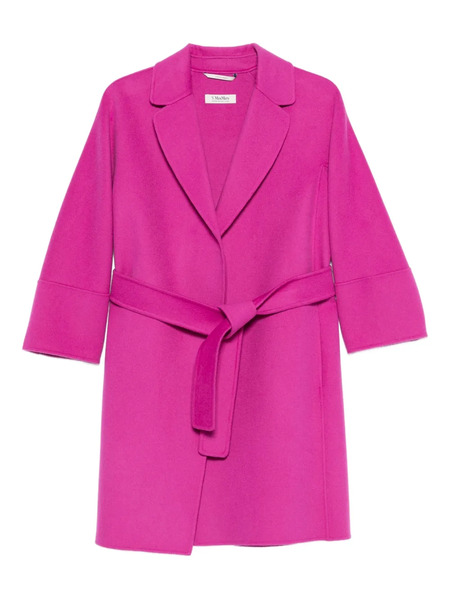  's Max Mara Abrigo Arona Con Cinturón - Rosa 