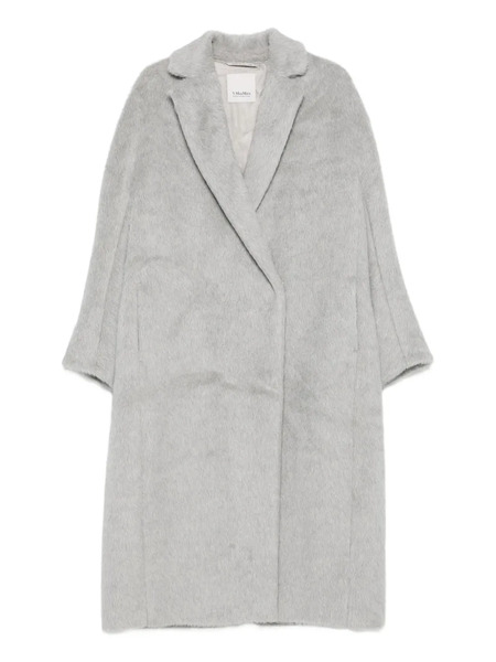  's Max Mara Abrigo Con Solapa De Muesca - Gris 
