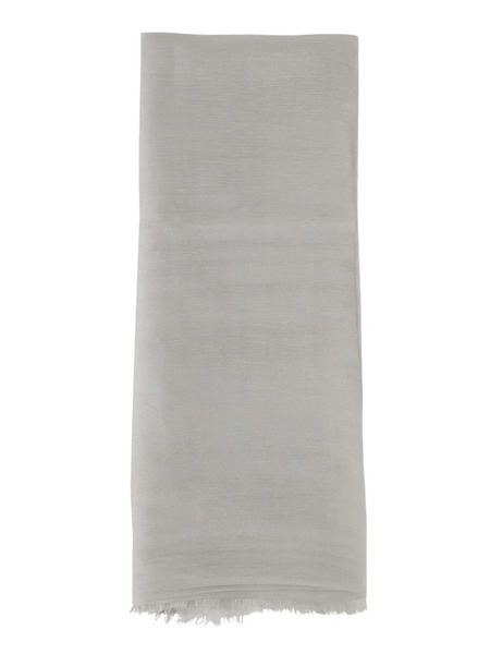  's Max Mara Bufanda Con Flecos - Blanco 