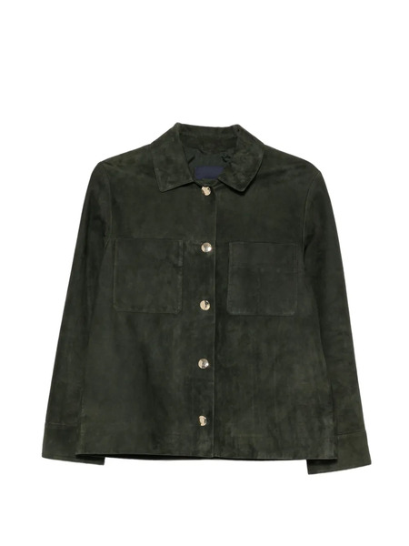  's Max Mara Button-fastening Suede Jacket - Verde 