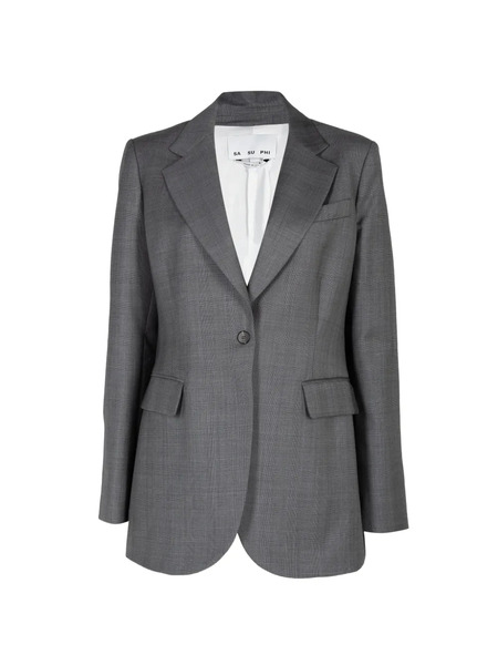 Sa Su Phi Blazer Andrea Con Solapas De Muesca - Gris 