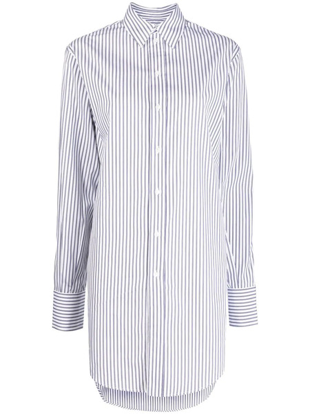  Sa Su Phi Vestido Camisero Oversize A Rayas - Azul 
