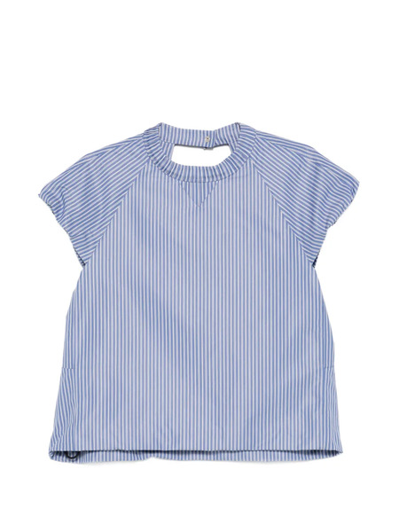  Sacai Camiseta A Rayas - Azul 
