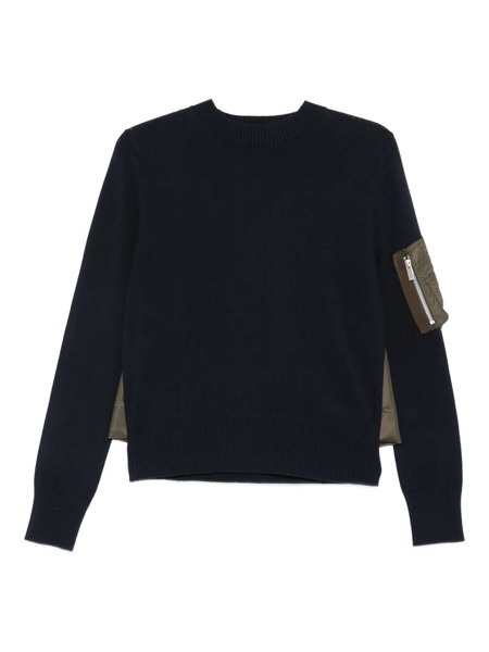  Sacai Jersey A Paneles - Azul 