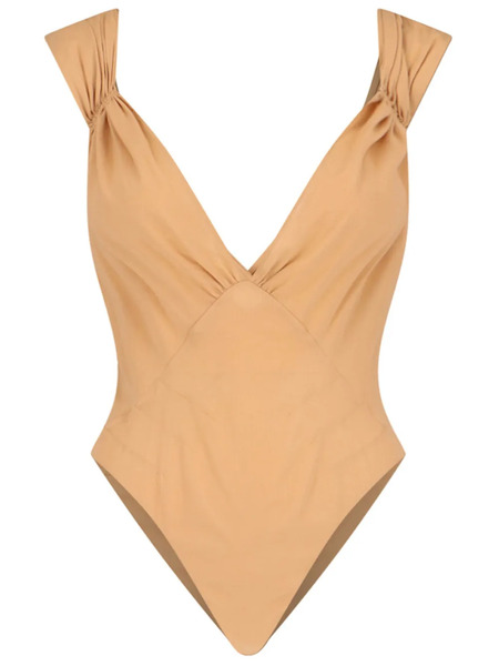  Saint Laurent Body Con Espalda Cruzada - Neutro 