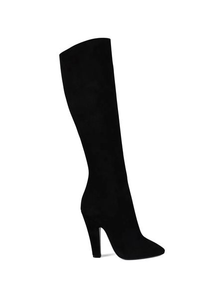  Saint Laurent Botas Con Puntera De Almendra - Negro 