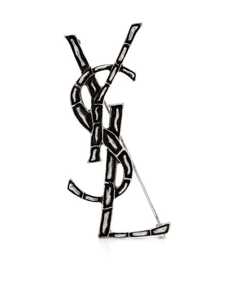  Saint Laurent Broche Cassandre - Plateado 