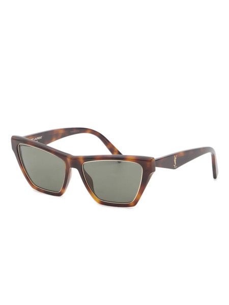  Saint Laurent Eyewear Gafas De Sol Con Montura Cuadrada - Marrón 