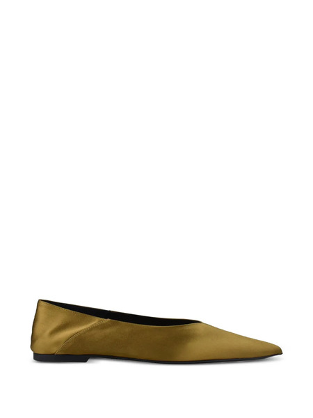  Saint Laurent Mules Con Puntera En Punta - Verde 