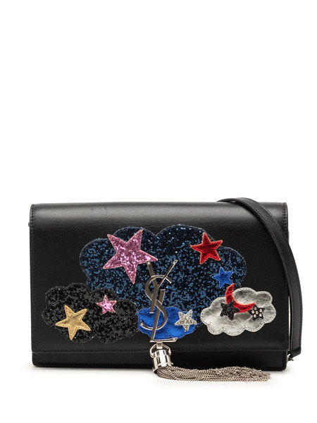  Saint Laurent Pre-owned Bandolera Kate Tassel De Piel De Becerro Con Aplique De Estrella Con Monograma 2016 - Negro 