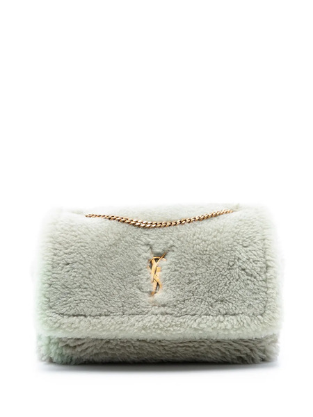  Saint Laurent Pre-owned Bolso De Hombro Kate Reversible Mediano De Lana De Oveja Con Monograma 2022 - Gris 