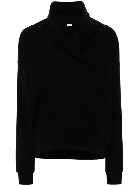  Saint Laurent Sudadera Con Algodón - Negro 