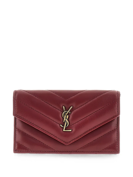 Saint Laurent Tarjetero Cassandre - Rojo 