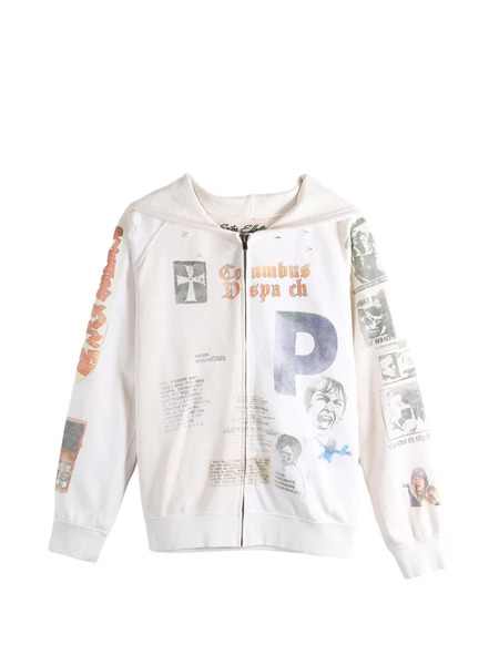  Saitos Sudadera Long Live Rock Con Capucha - Neutro 
