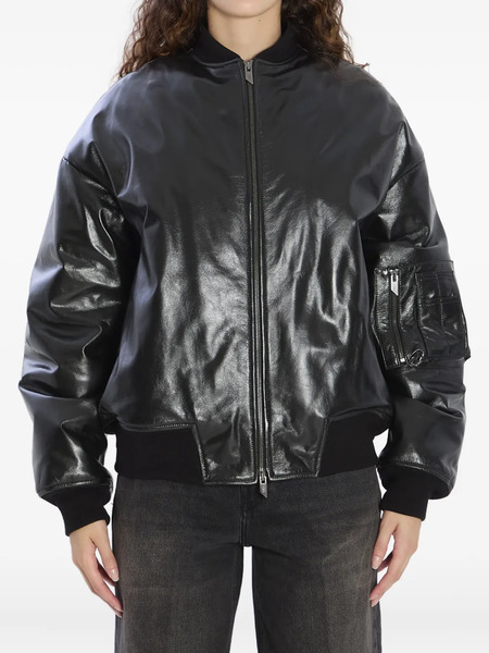  Salvatore Santoro Chaqueta Bómber Con Cremallera - Negro 