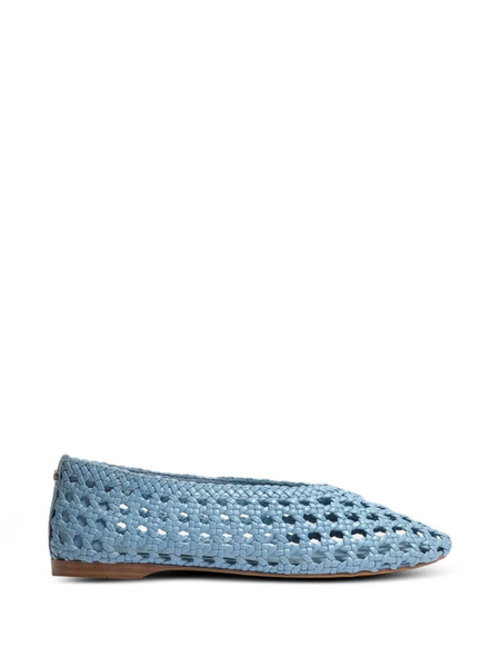  Sam Edelman Bailarinas Con Diseño Tejido - Azul 