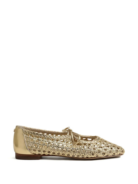  Sam Edelman Bailarinas Marcie Tejidas - Dorado 
