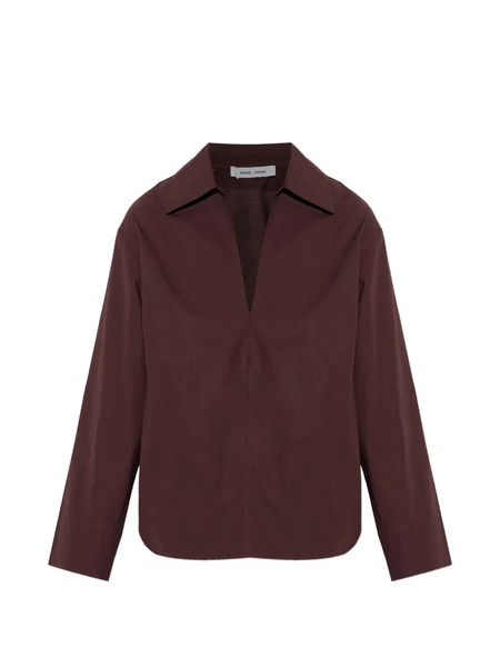  Samsoe Samsoe Blusa Sasully Con Cuello En V - Marrón 