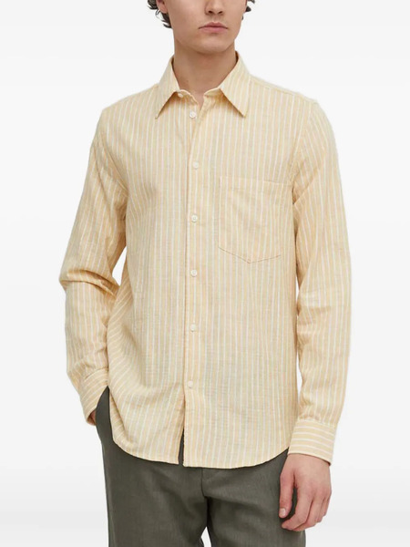  Samsoe Samsoe Camisa Con Bolsillo En El Pecho - Amarillo 