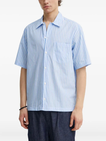  Samsoe Samsoe Camisa Con Bolsillo En El Pecho - Azul 