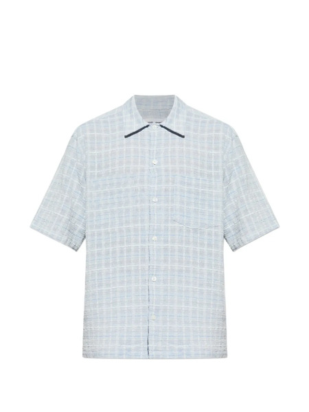  Samsoe Samsoe Camisa Con Bolsillo En El Pecho - Azul 