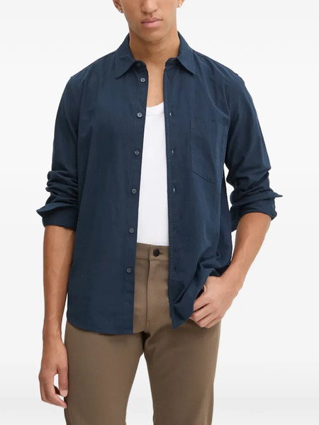  Samsoe Samsoe Camisa Con Botón En El Bolsillo - Azul 